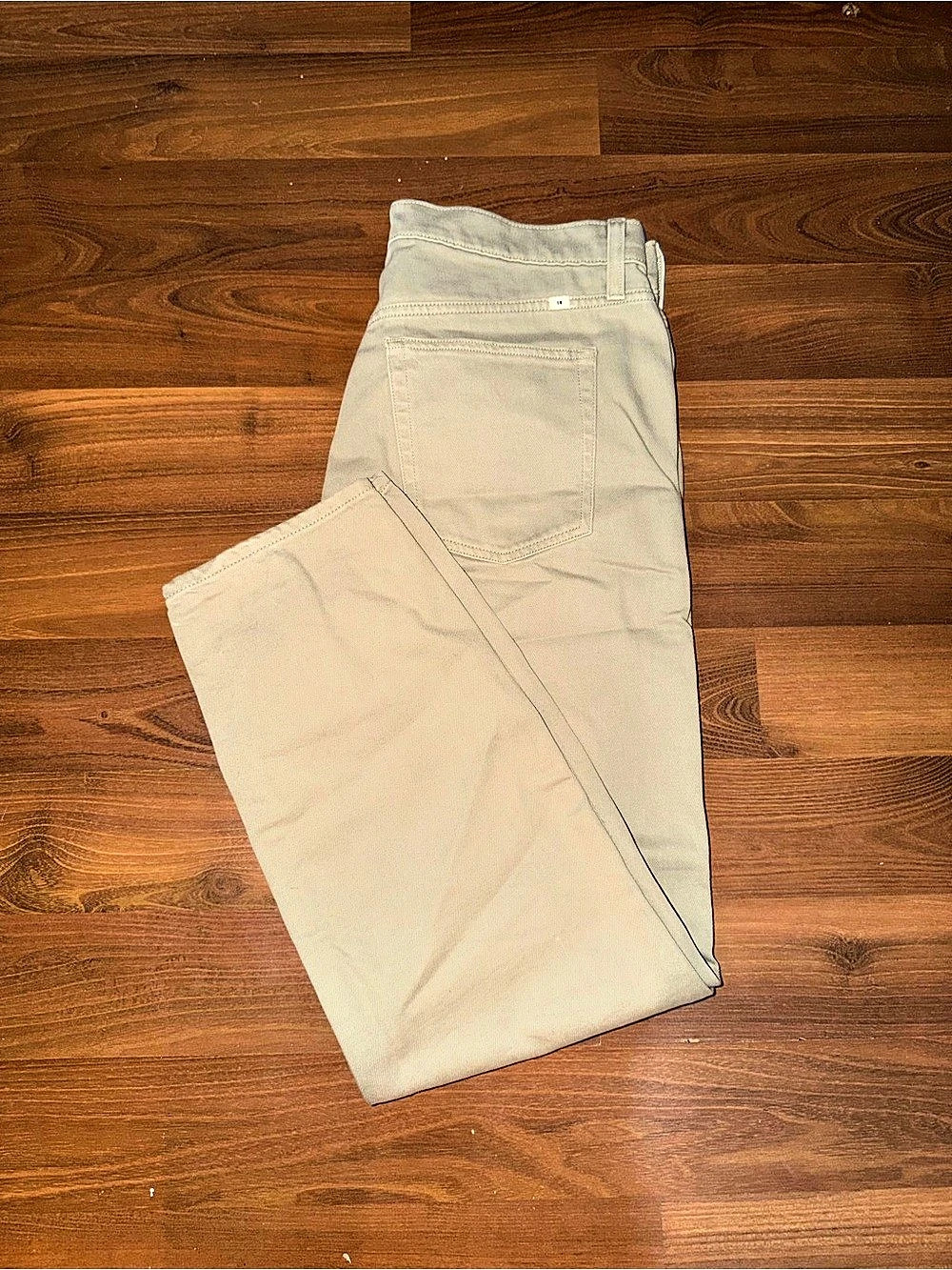 Sunday Best Beige Straight Leg Pants